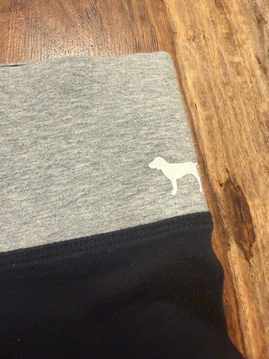 Victoria's Secret PINK Yoga FoldoverLeggings with Rainbow Sequin Logo y2k - Picture 3 of 5